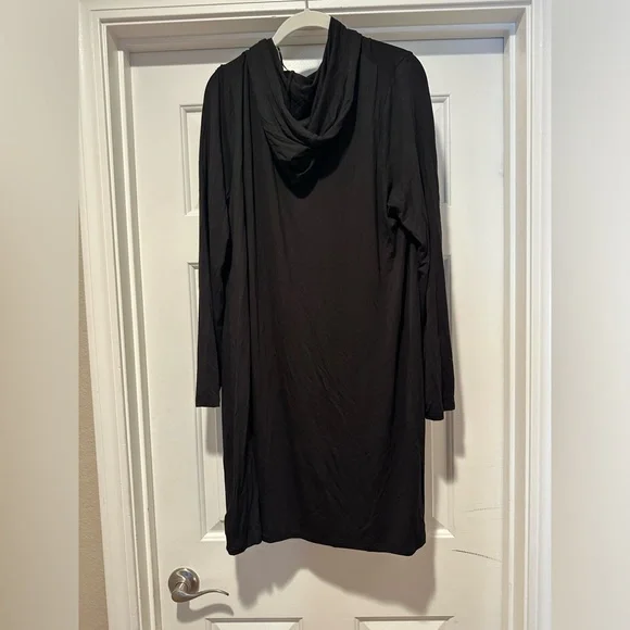 Michael Kors Black Long Sleeve Hooded Dress - Picture 3 of 5